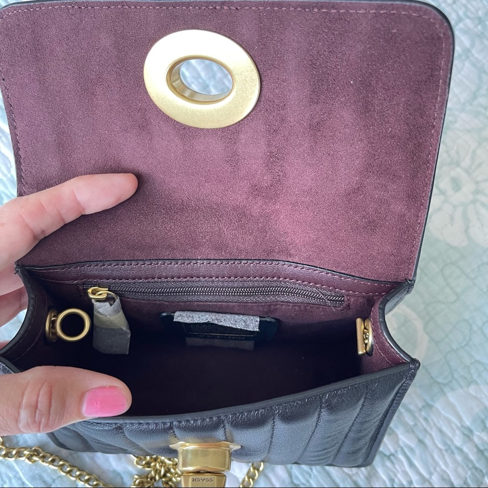 COACH Jennifer Lopez Collaboration Crossbody Bag With Linear Quilting - Picture 7 of 10